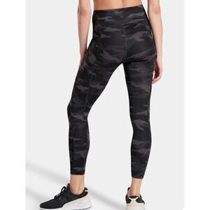 Athleta Ultimate Stash Pocket CAMO 7/8 Leggings mist black/cool grey, Women's xs